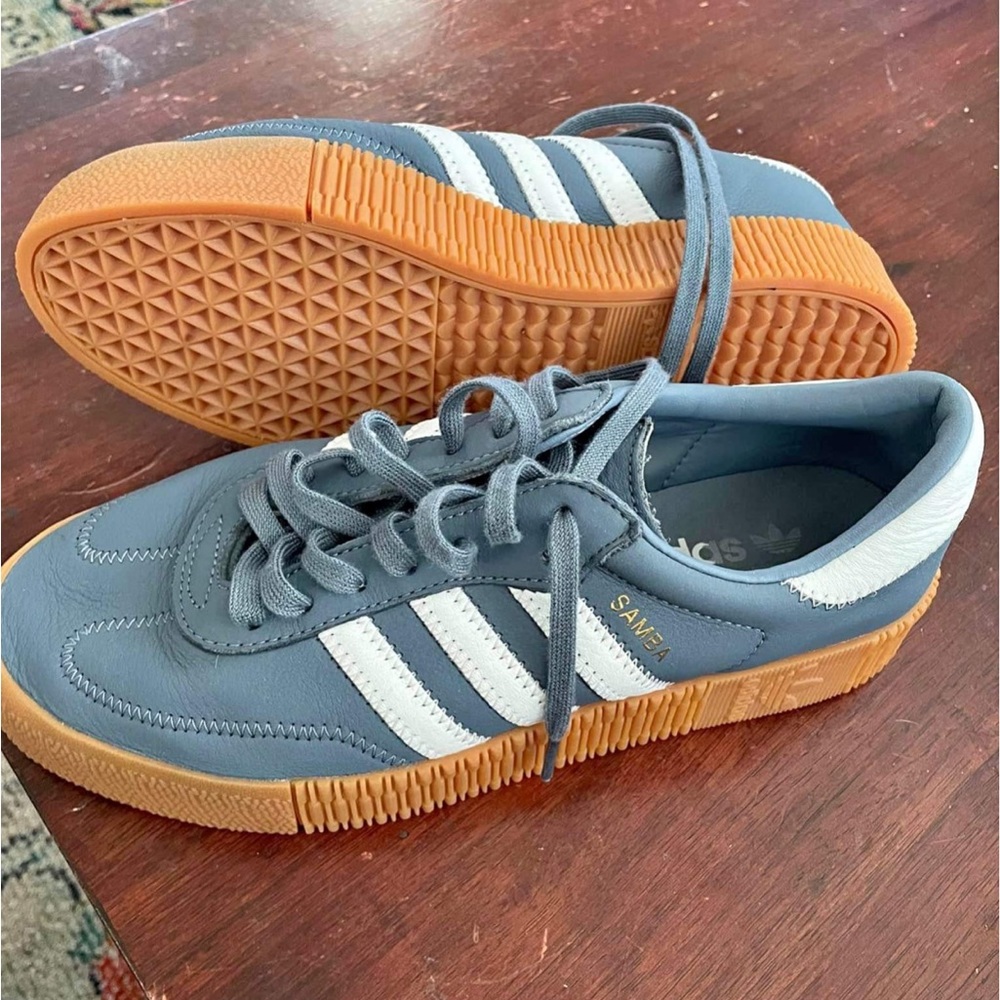 Adidas Sambas Blue Platform